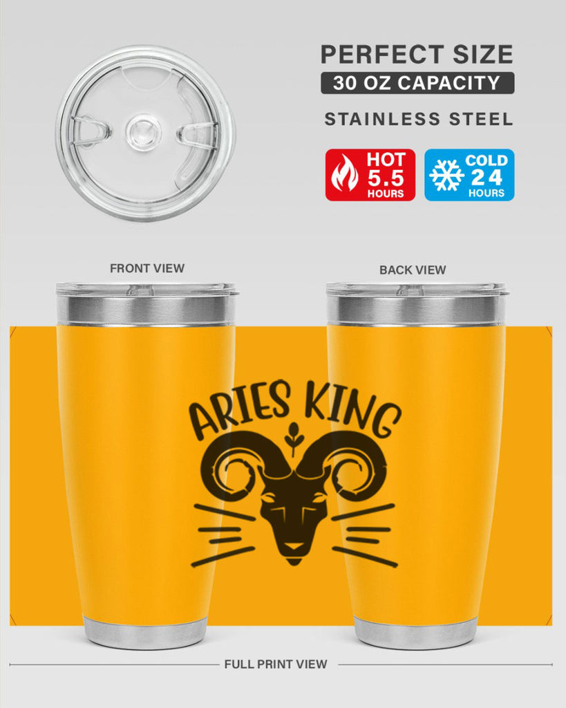 Aries king 109#- zodiac- Tumbler