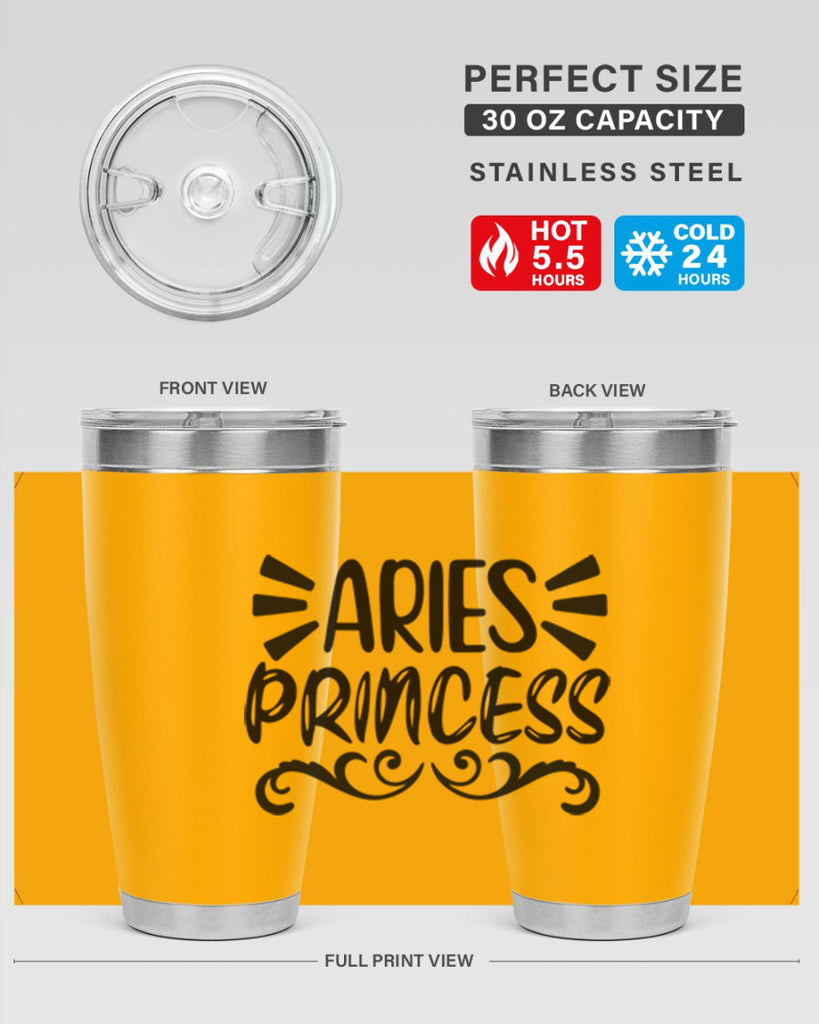 Aries princess 117#- zodiac- Tumbler