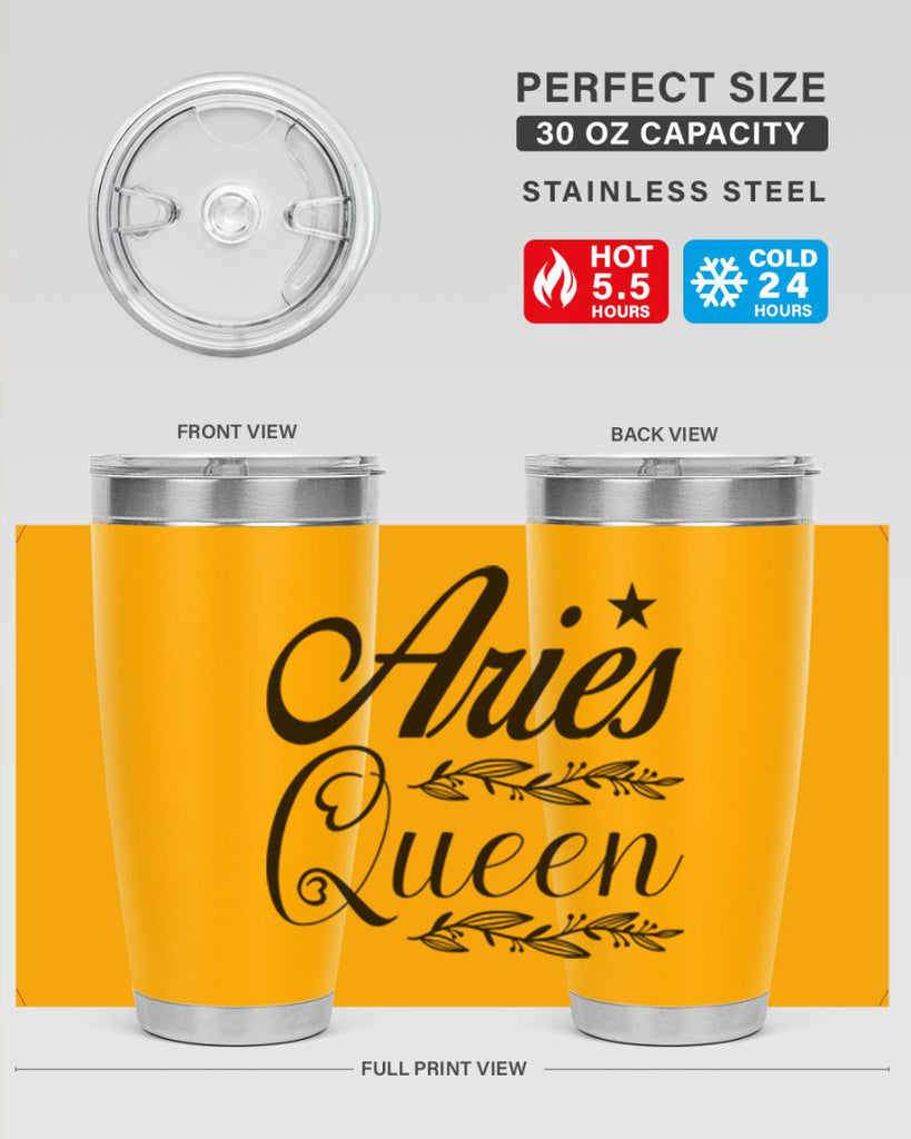 Aries queen 119#- zodiac- Tumbler