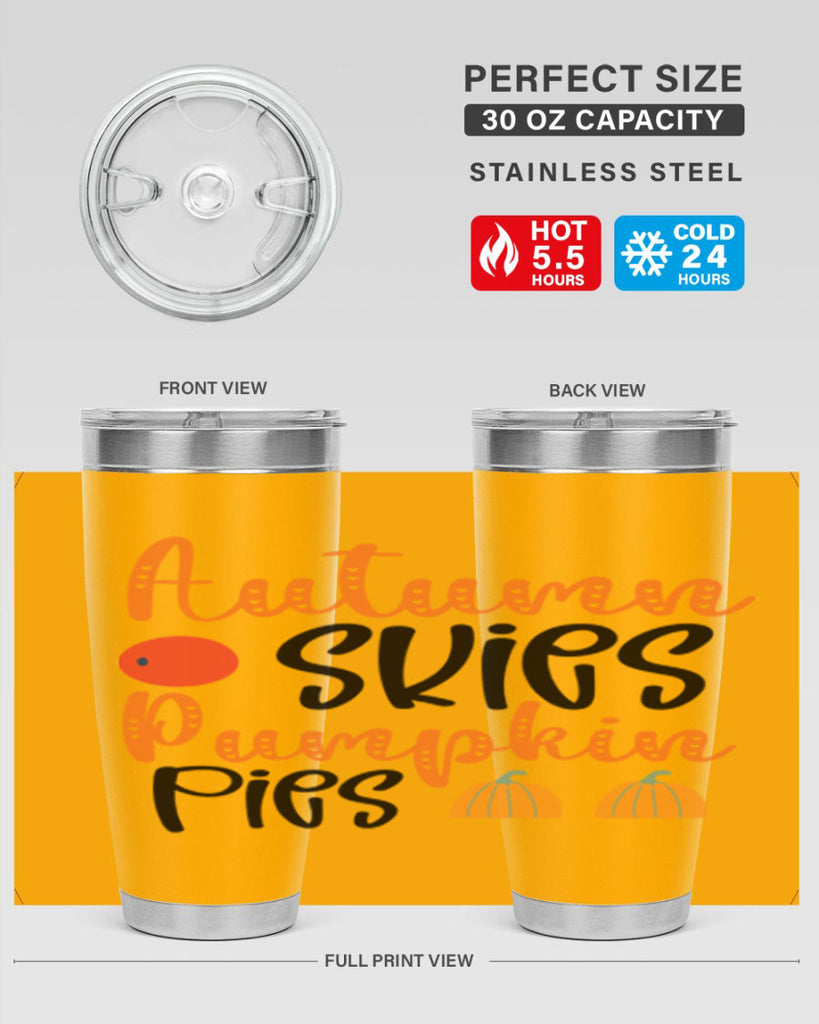Autumn Skies Pumpkin Pies 30#- fall- Tumbler