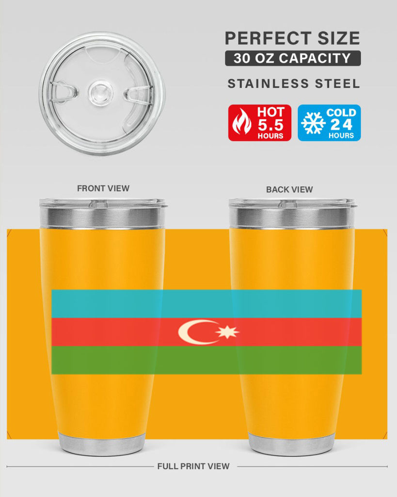 Azerbaijan 187#- world flags- Tumbler