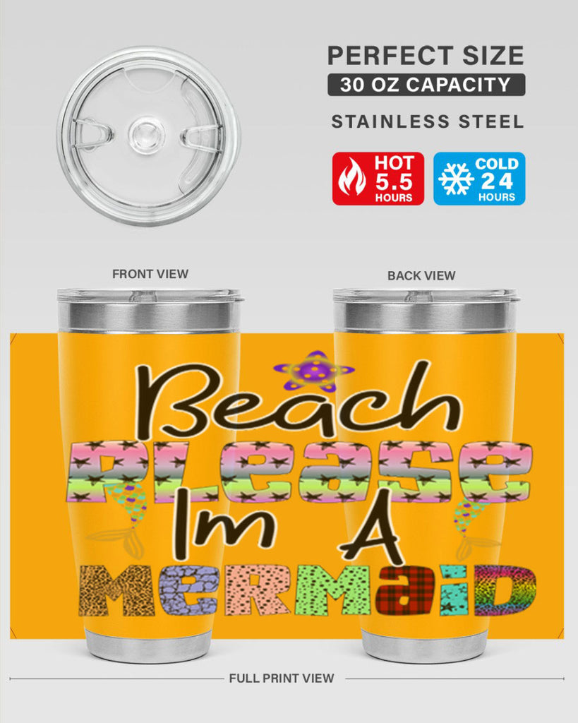 Beach Please Im A Mermaid 59#- mermaid- Tumbler