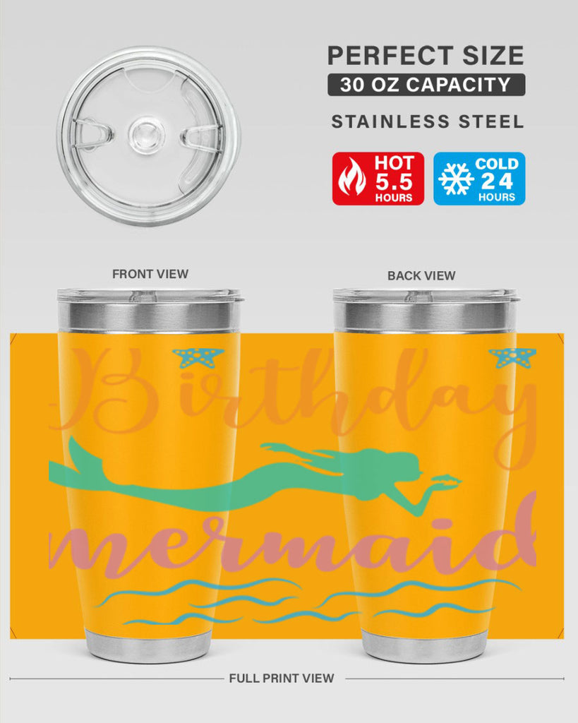 Birthday Mermaid Design 79#- mermaid- Tumbler