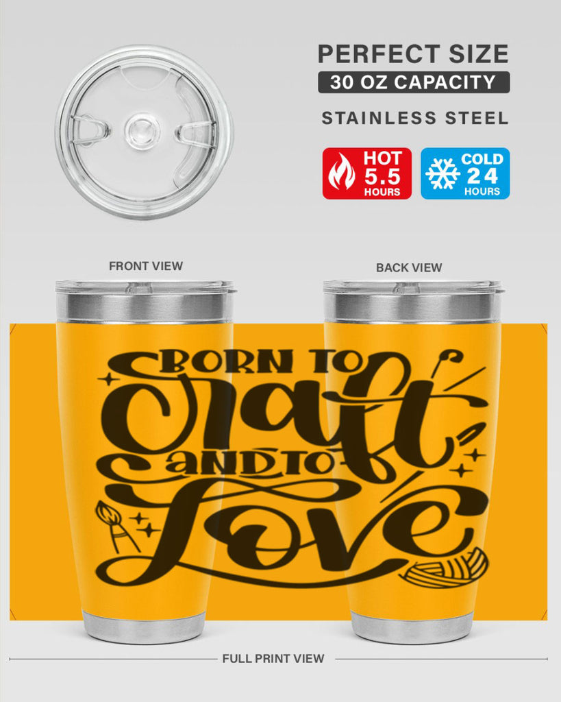 Born To Craft And To Love 46#- crafting- Tumbler