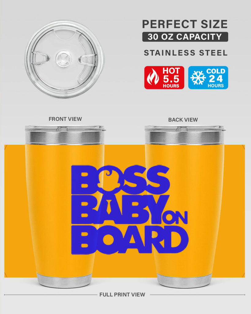 Boss Baby On Board 2#- black words phrases- Cotton Tank