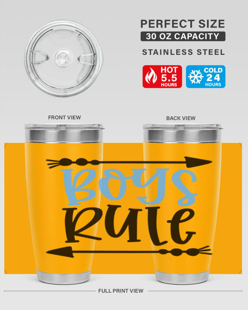 Boys Rule Style 108#- baby- tumbler