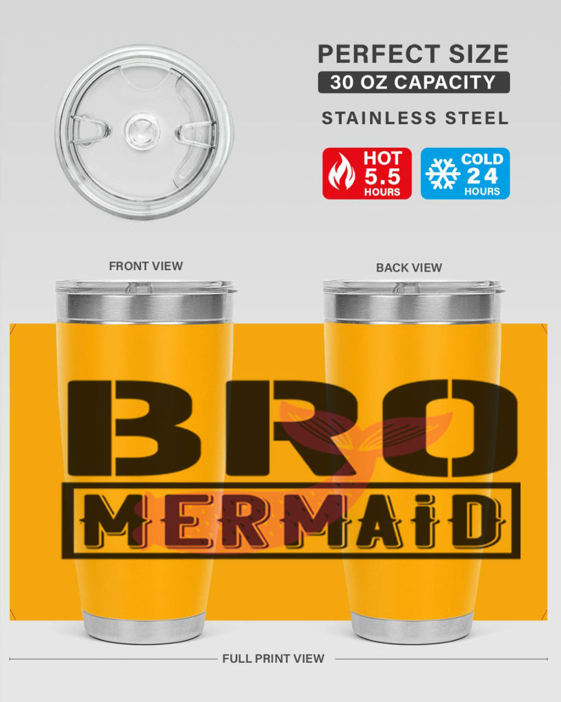 Bro mermaid 85#- mermaid- Tumbler