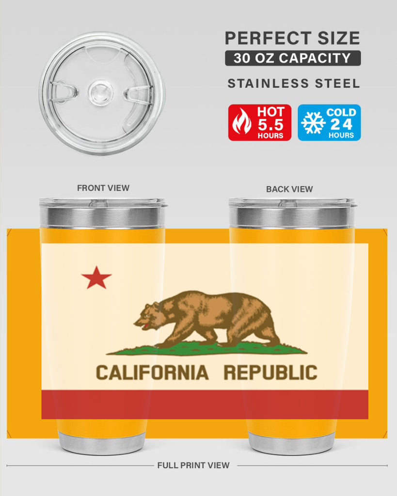 California 47#- Us Flags- Tumbler