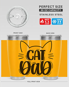 Cat Dad Style 81#- cat- Tumbler