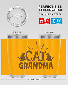 Cat Grandma Style 4#- cat- Tumbler