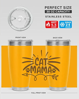 Cat Mama Style 5#- cat- Tumbler