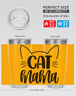 Cat Mama Style 84#- cat- Tumbler