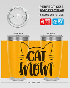 Cat Mom Style 85#- cat- Tumbler