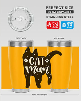 Cat Mom Style 86#- cat- Tumbler