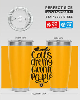 Cats Are My Favorite People Style 89#- cat- Tumbler