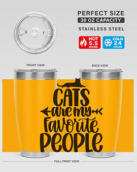 Cats Are My Favorite People Style 90#- cat- Tumbler