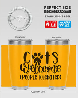 Cats Welcome Style 91#- cat- Tumbler
