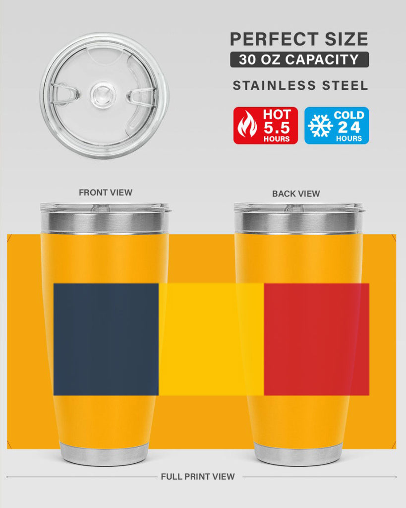 Chad 164#- world flags- Tumbler