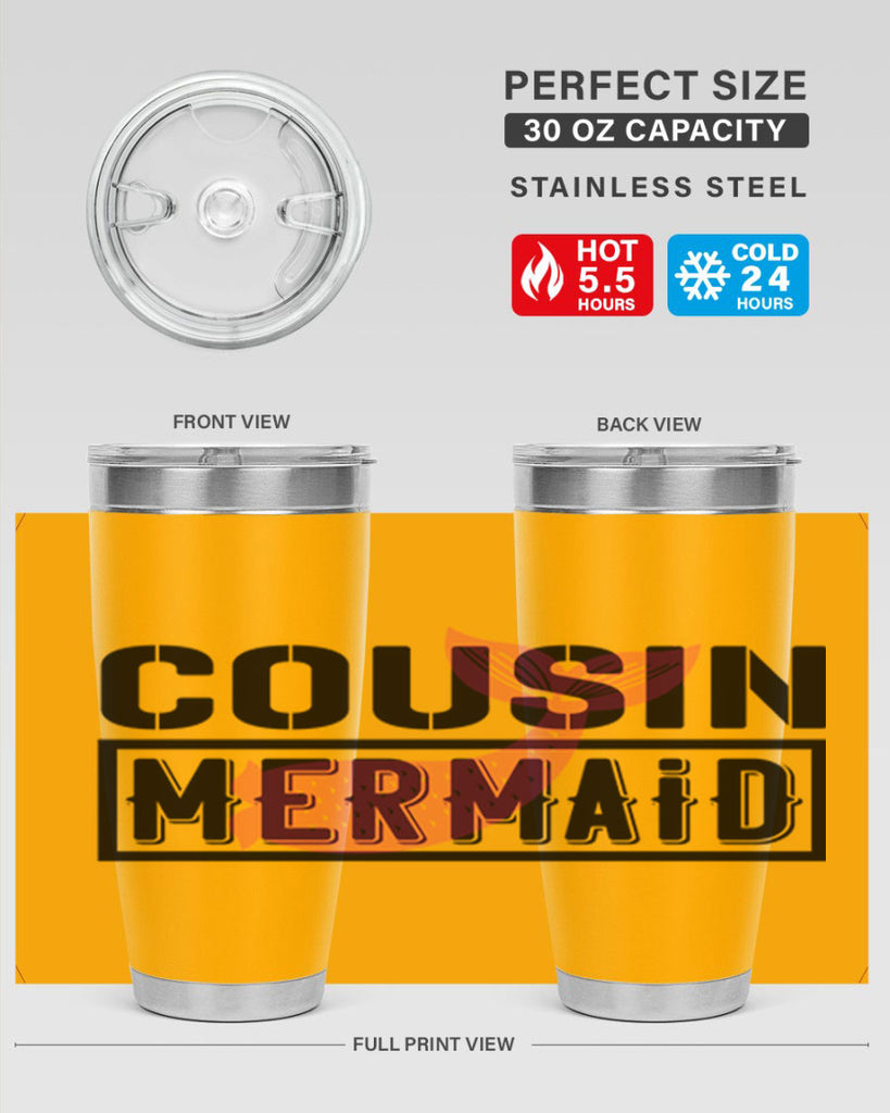 Cousin mermaid 87#- mermaid- Tumbler