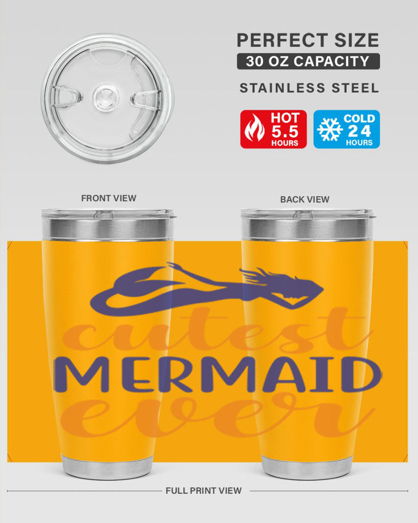 Cutest Mermaid Ever 91#- mermaid- Tumbler