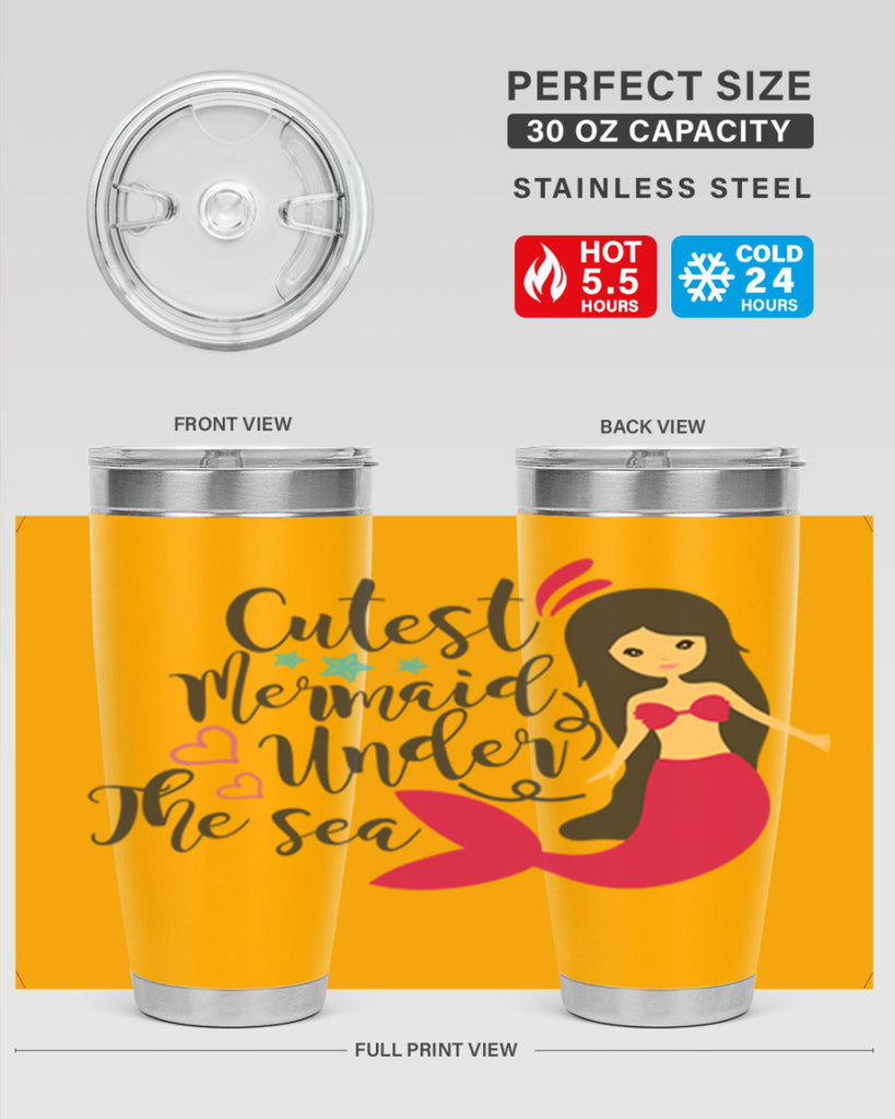 Cutest Mermaid under the sea 95#- mermaid- Tumbler
