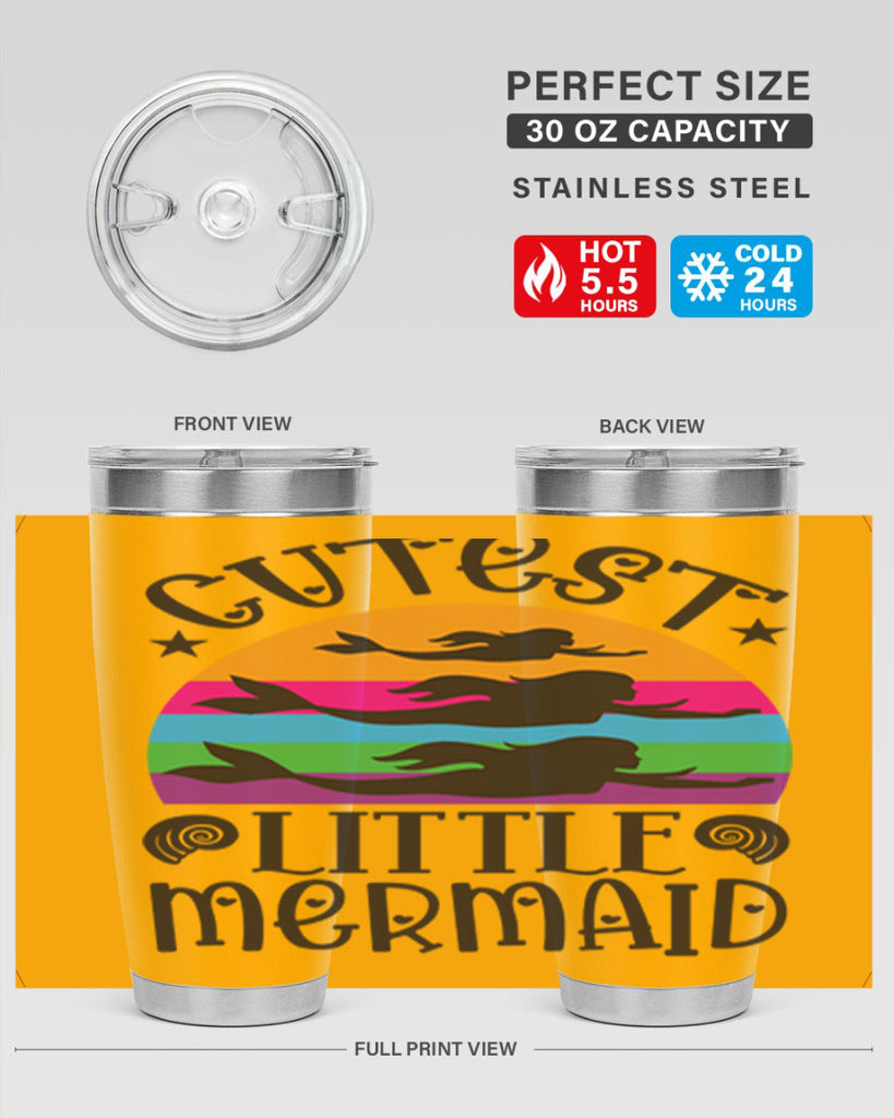 Cutest little mermaid 96#- mermaid- Tumbler