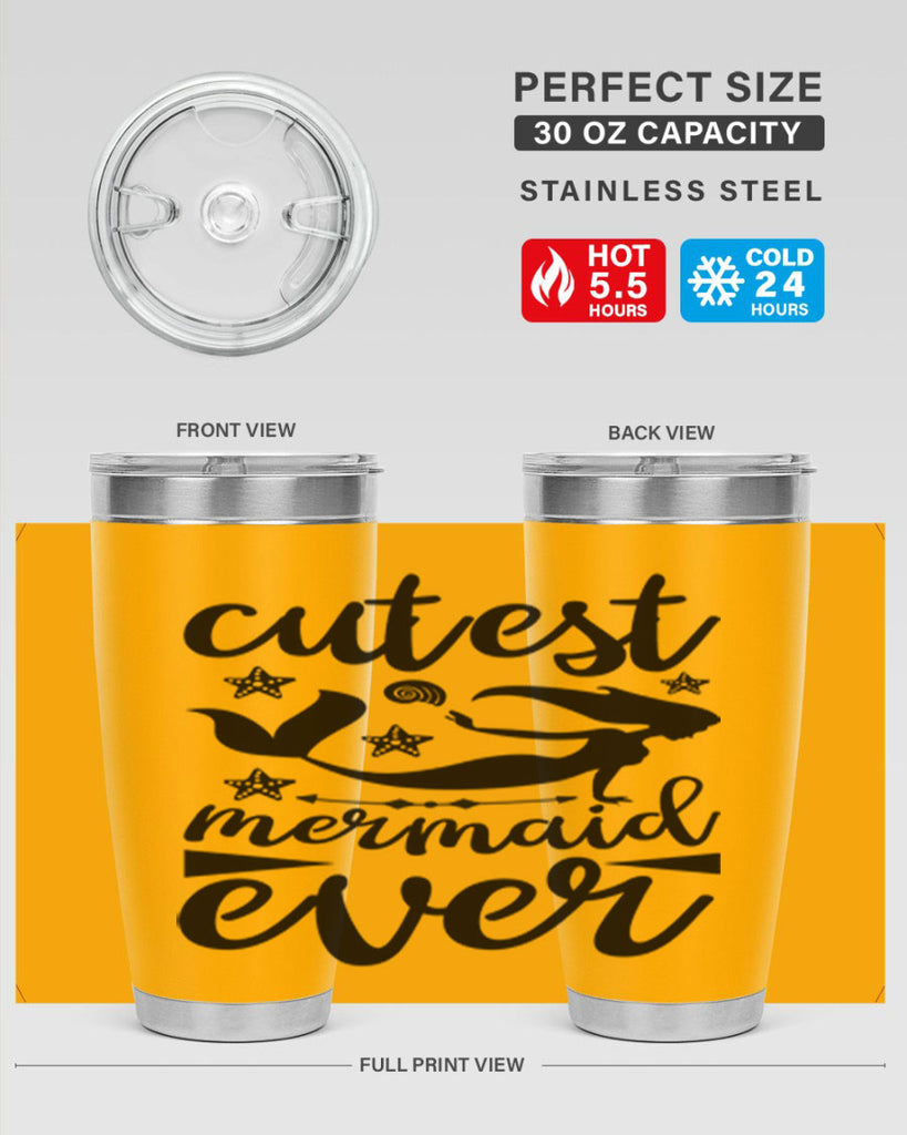 Cutest mermaid ever design 103#- mermaid- Tumbler