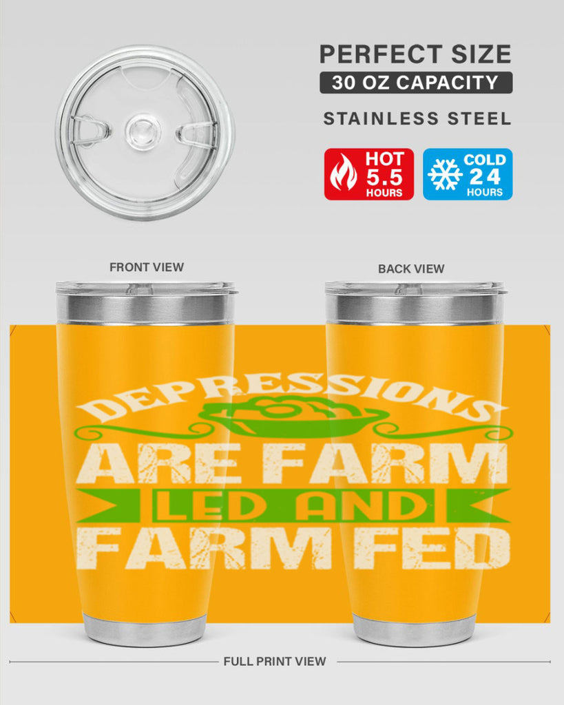 Depression are farm led and farmed 25#- farming and gardening- Tumbler