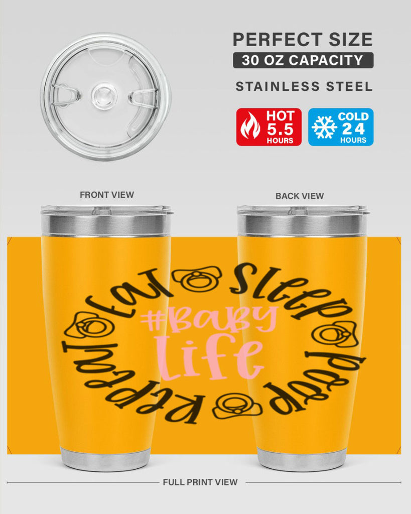 Eat Sleep Poop Repeat BabyLife Style 97#- baby- tumbler