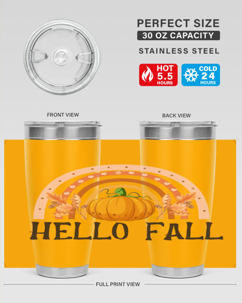 Fall Boho Rainbow 91#- fall- Tumbler