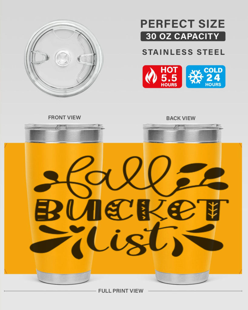 Fall Bucket List 94#- fall- Tumbler