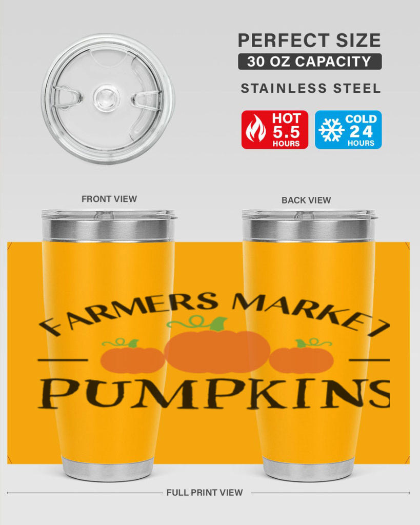 Farmers Market Pumpkins 178#- fall- Tumbler