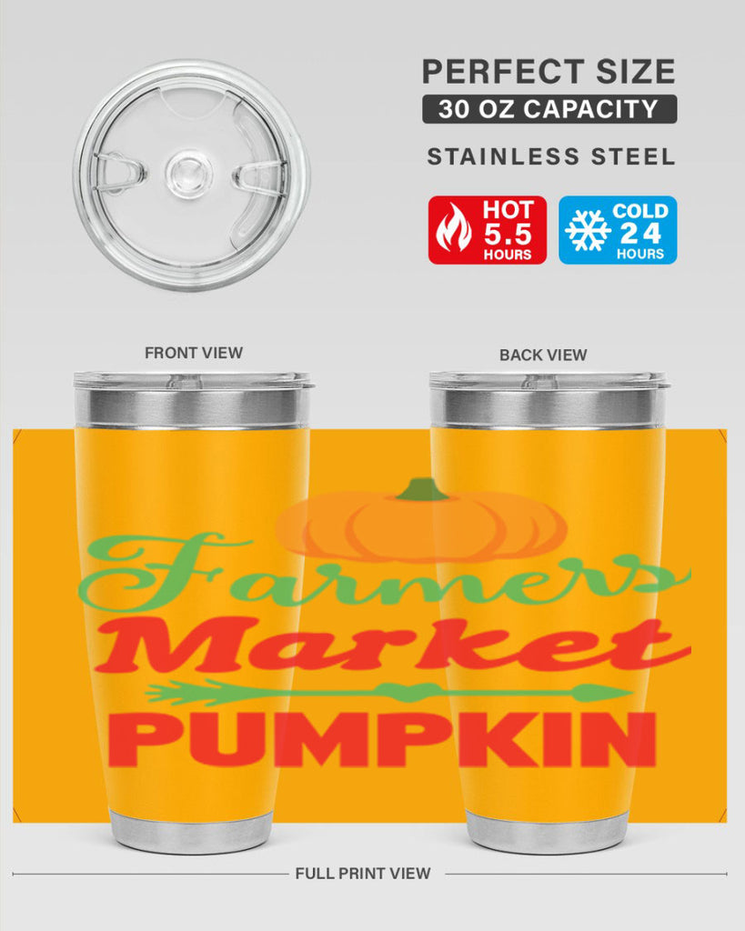 FarmersMarketPumpkin 180#- fall- Tumbler