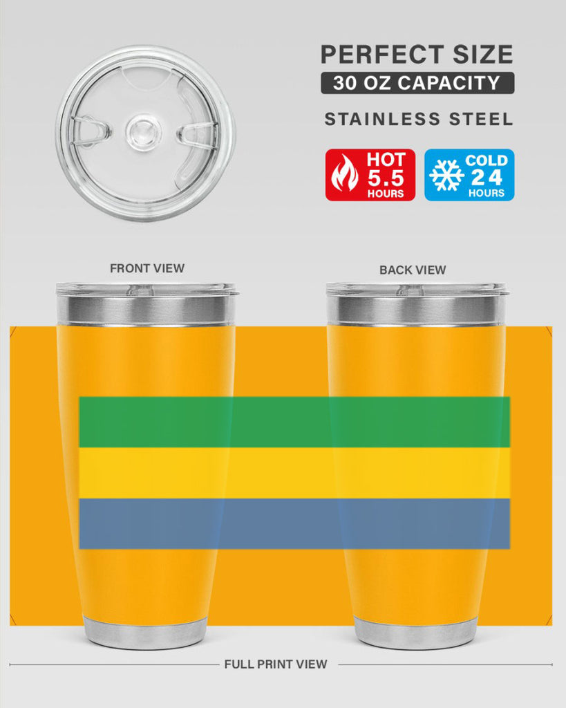 Gabon 136#- world flags- Tumbler