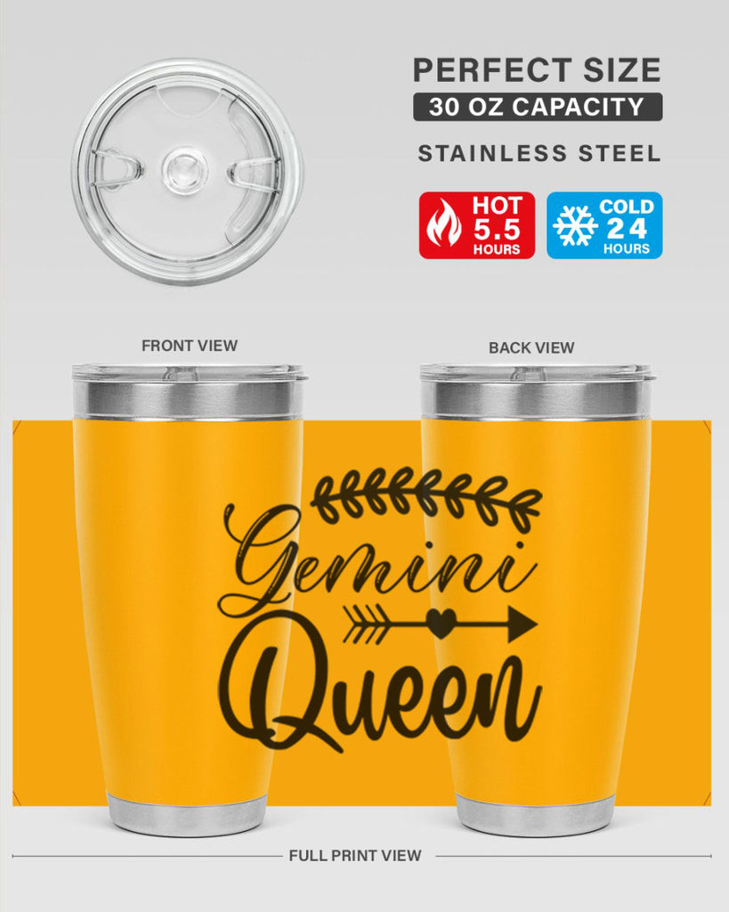 Gemini queen 232#- zodiac- Tumbler