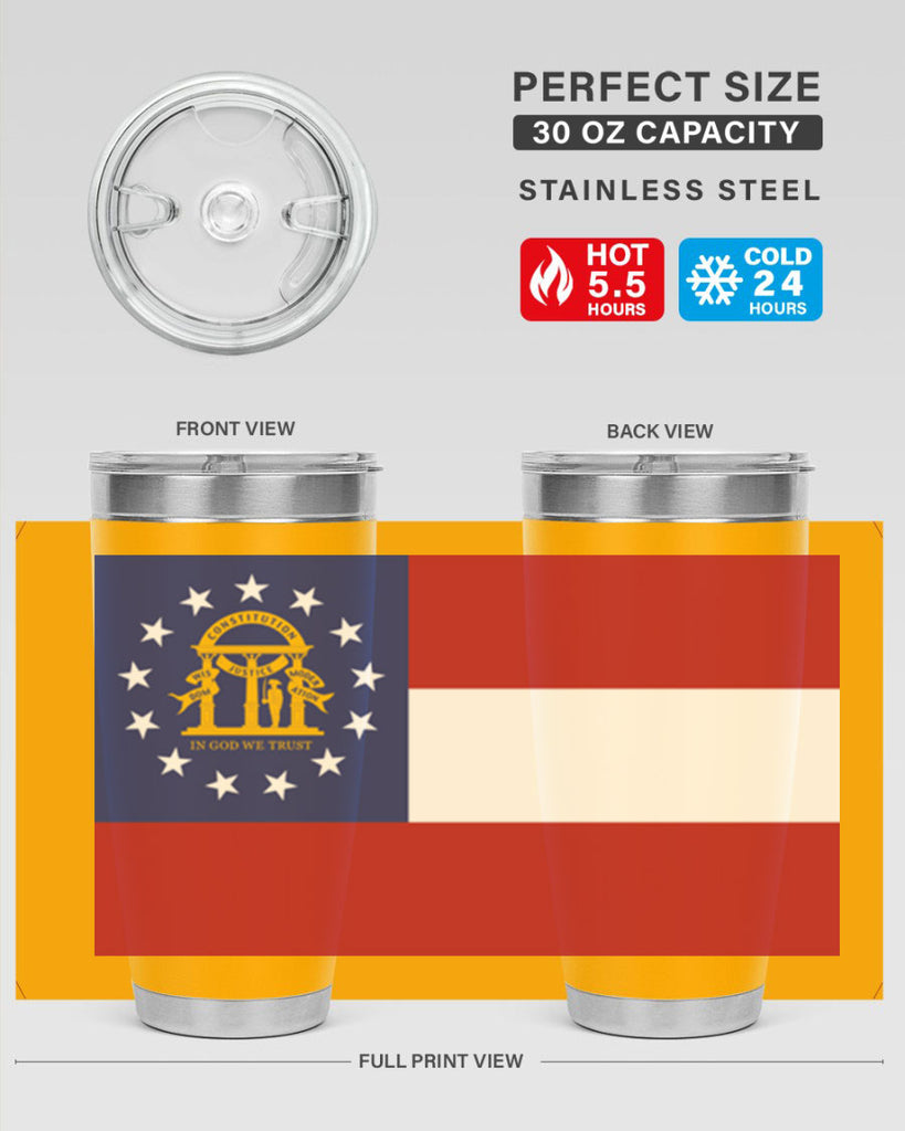 Georgia 42#- Us Flags- Tumbler