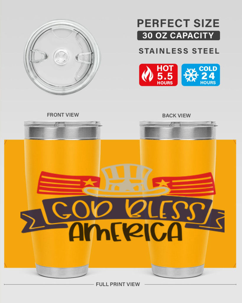 God Bless America Style 151#- Fourt Of July- Tumbler