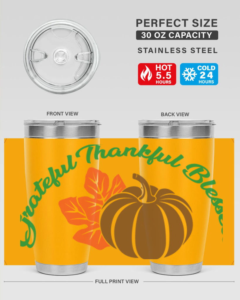 Grateful Thankful Blessed 214#- fall- Tumbler
