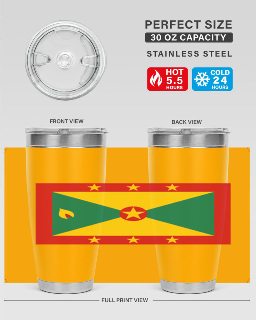 Grenada 130#- world flags- Tumbler