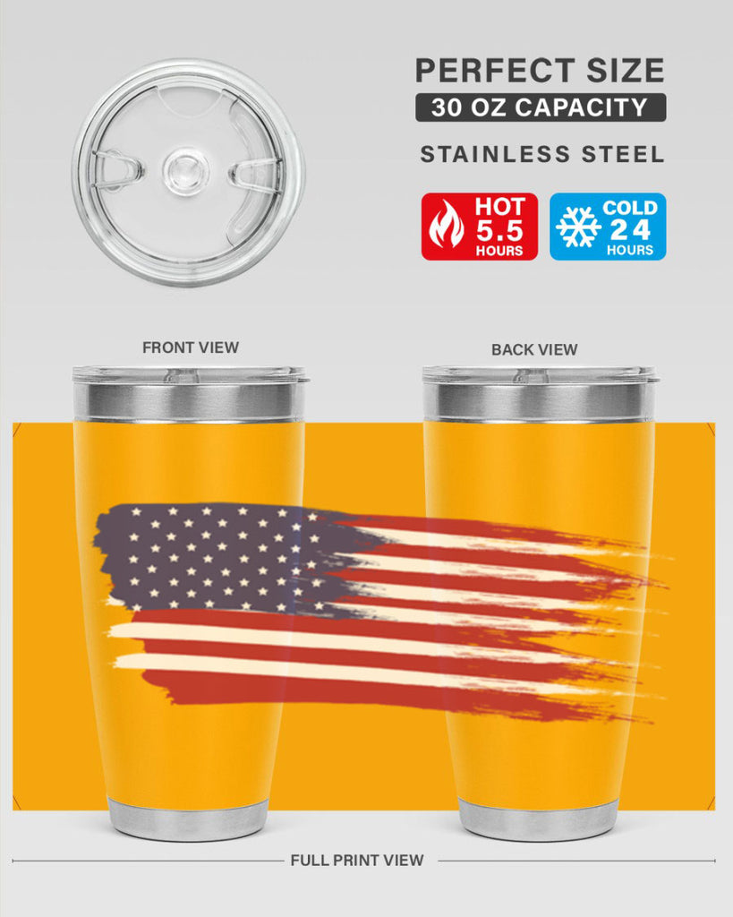 Grunge Flag 54#- Us Flags- Tumbler