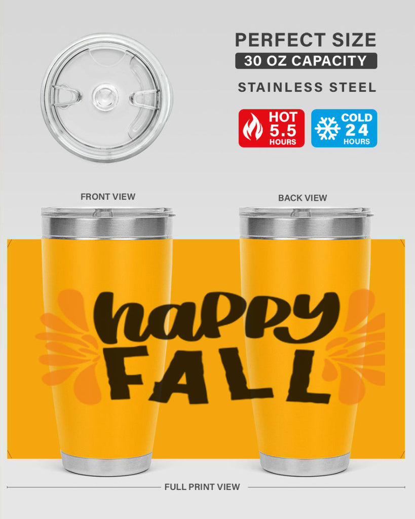 Happy Fall 491#- fall- Tumbler