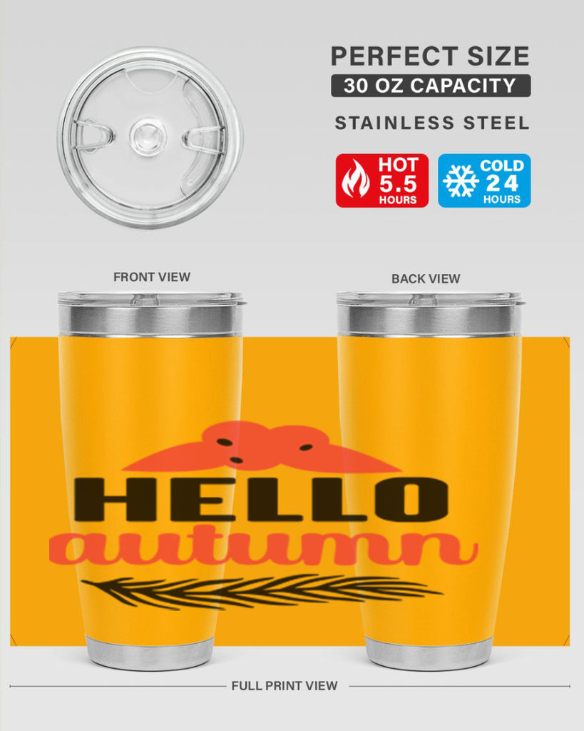 Hello autumn 269#- fall- Tumbler