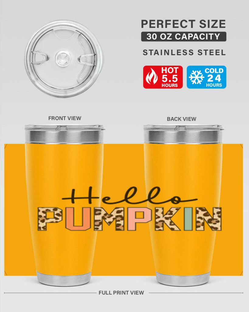 Hello pumpkin 289#- fall- Tumbler