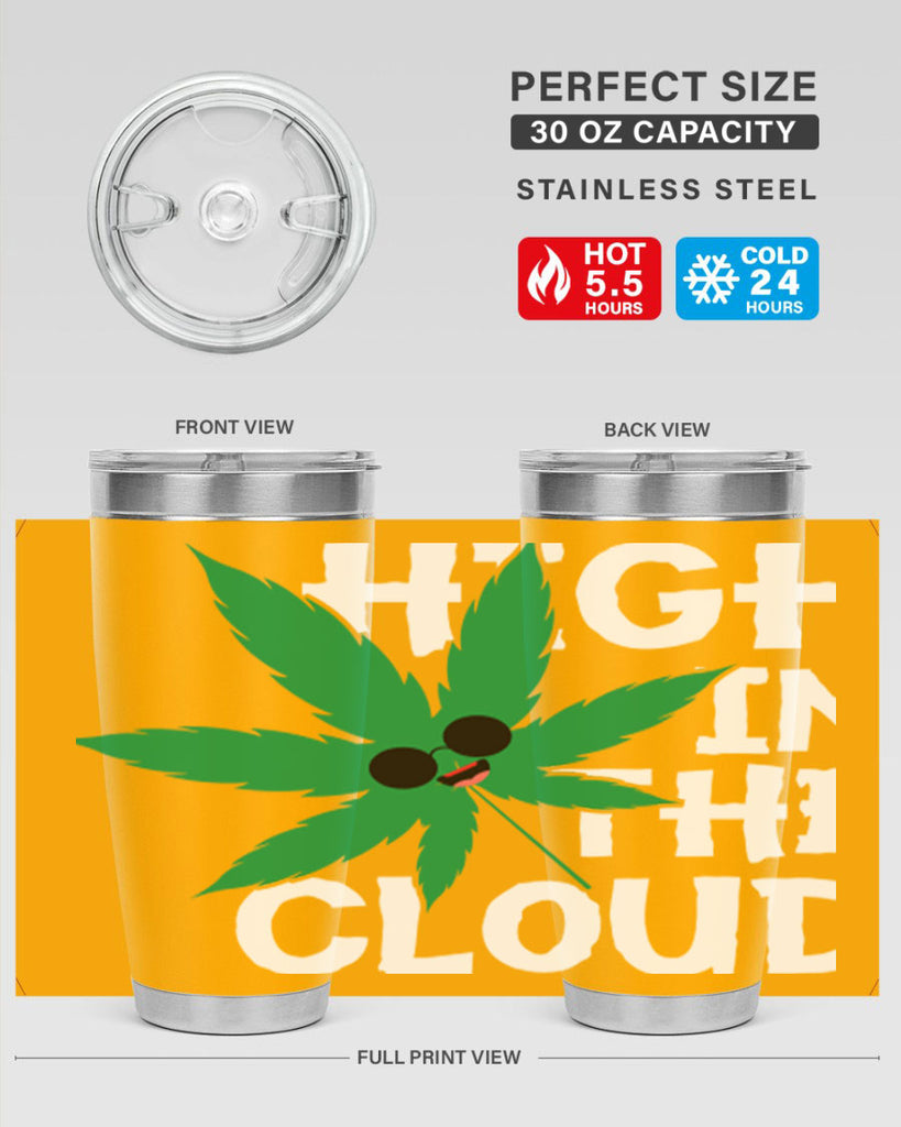 High in the cloud 114#- marijuana- Tumbler