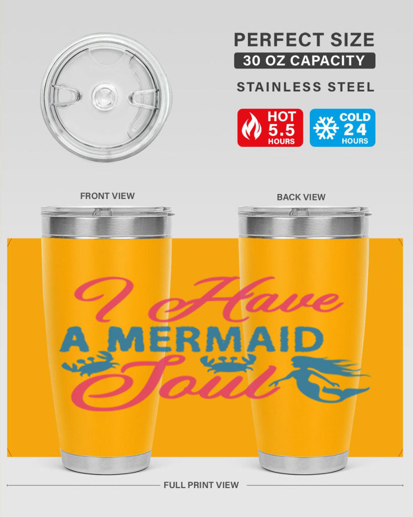 I Have A Mermaid Soul 208#- mermaid- Tumbler