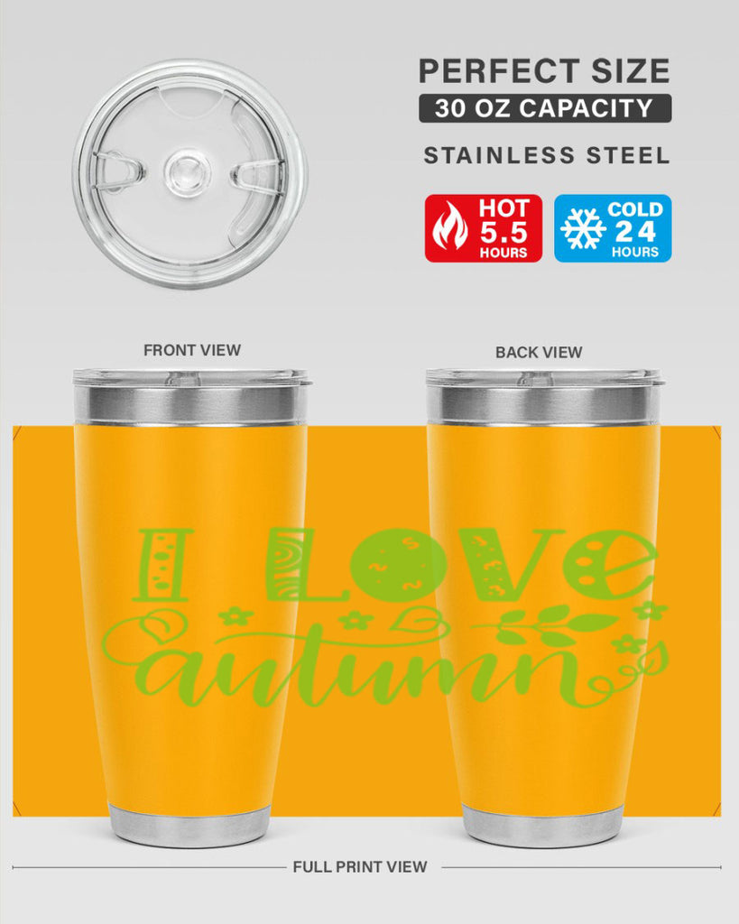 I Love Autumn 325#- fall- Tumbler