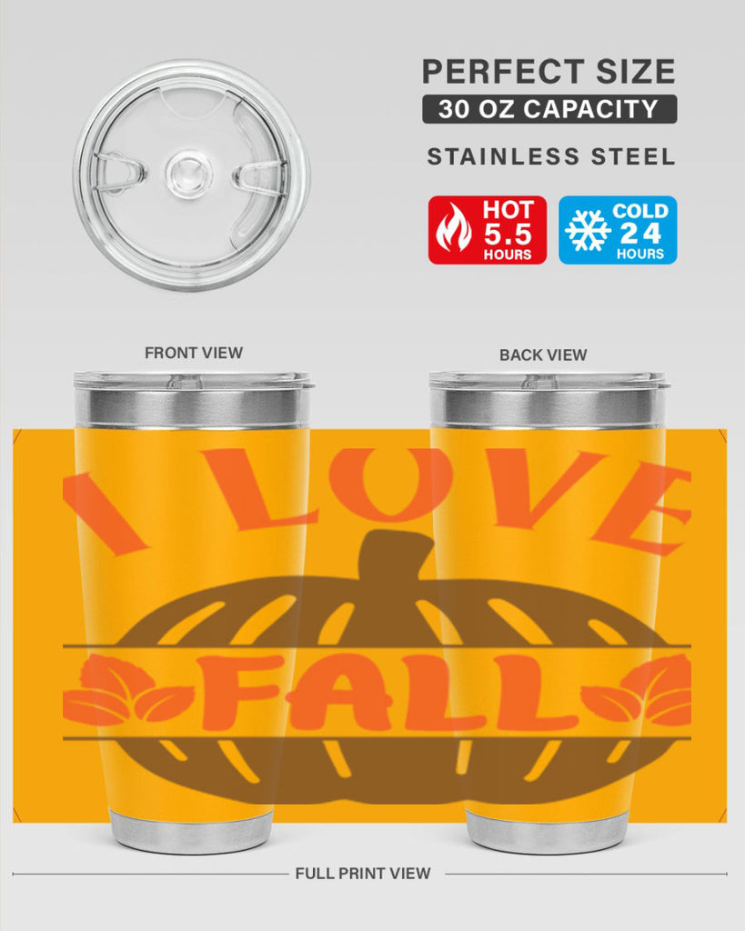 I Love Fall 337#- fall- Tumbler