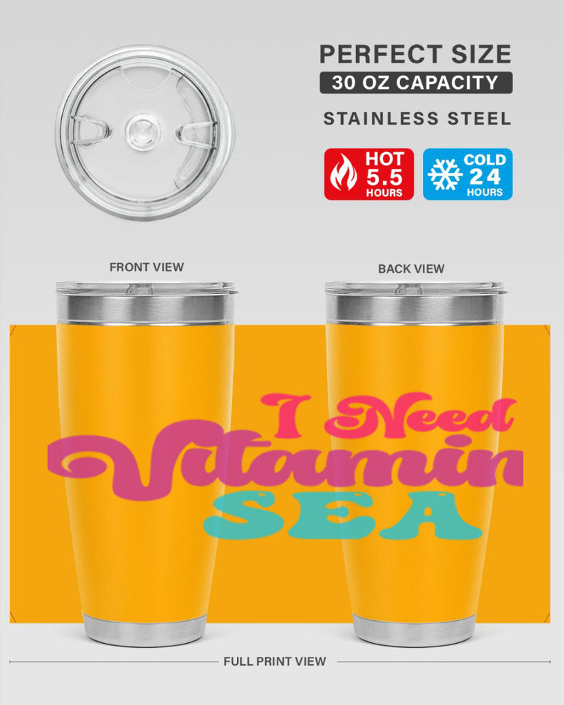 I Need Vitamin Sea 217#- mermaid- Tumbler