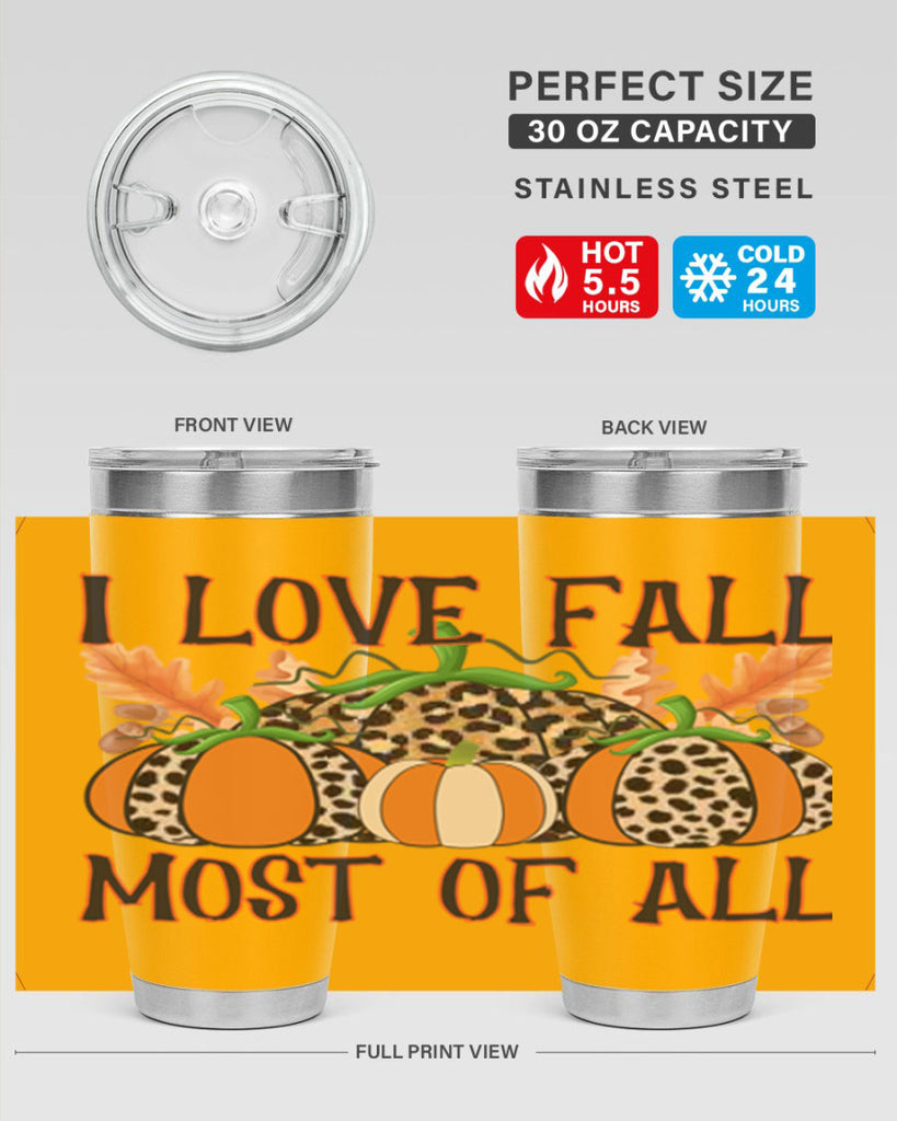 I love fall most of all 333#- fall- Tumbler