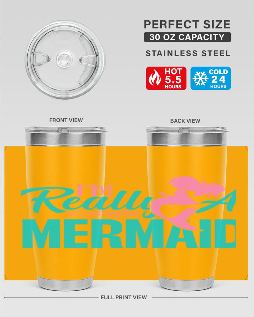 I m Really A Mermaid 212#- mermaid- Tumbler